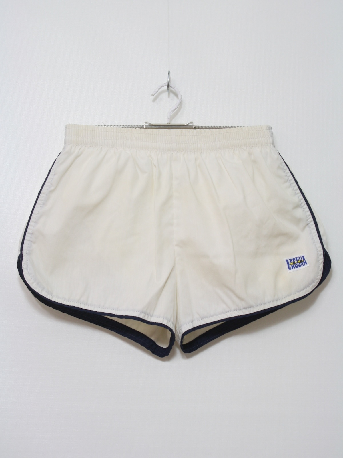 1980's Vintage Laguna Swimsuit/Swimwear: 80s -Laguna- Mens white ...