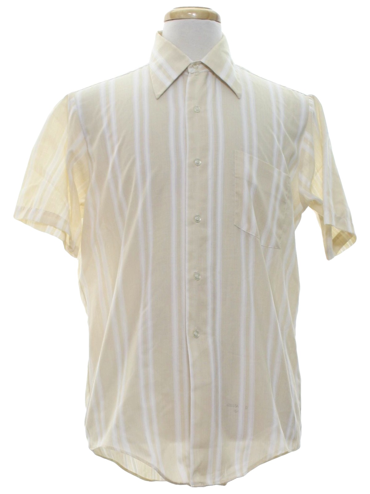 Filenes Seventies Vintage Shirt: 70s -Filenes- Mens taupe, blended ...
