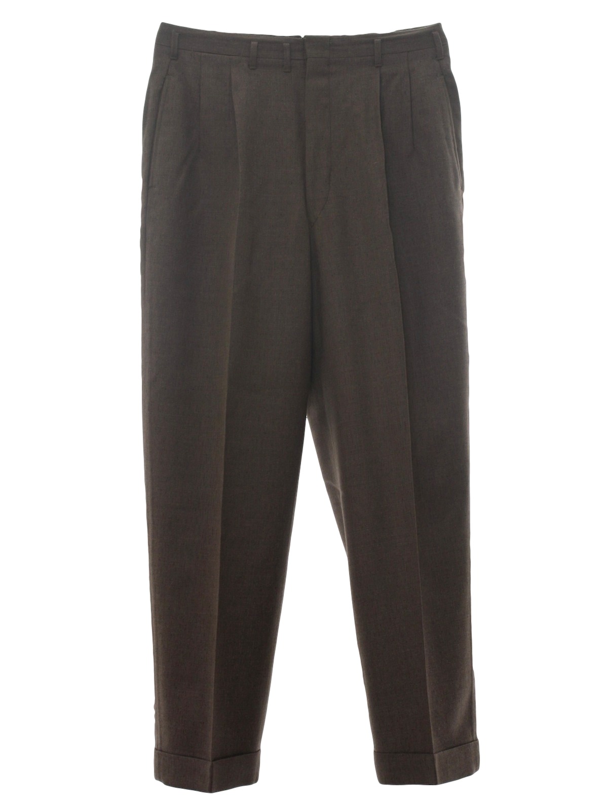 Retro 1950's Pants: 50s -No Label- Mens brown background, black, tan ...