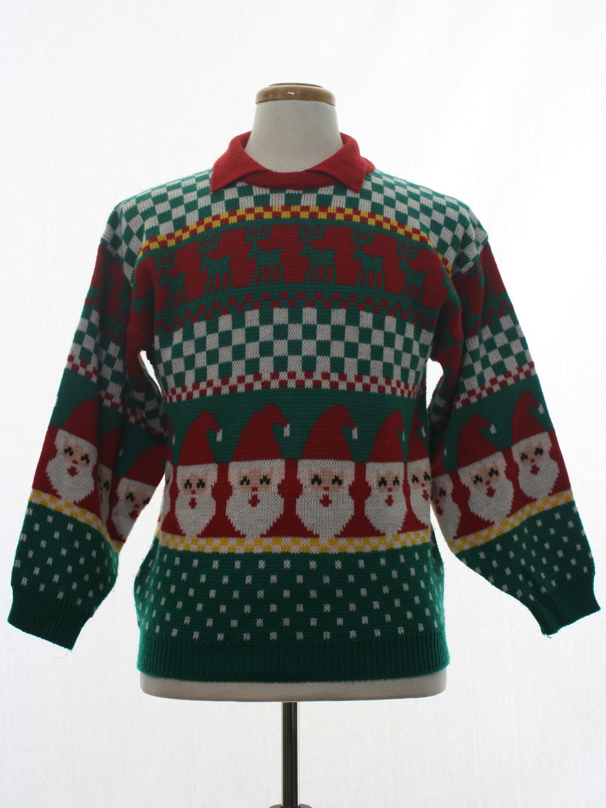 mens pullover sweater pattern geometric christmas