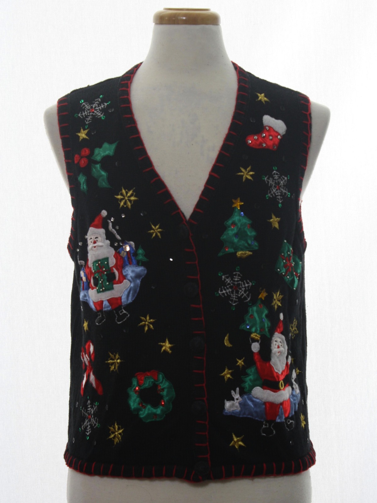 Ugly Christmas Sweater Vest: -Nutcracker- Unisex black background ...