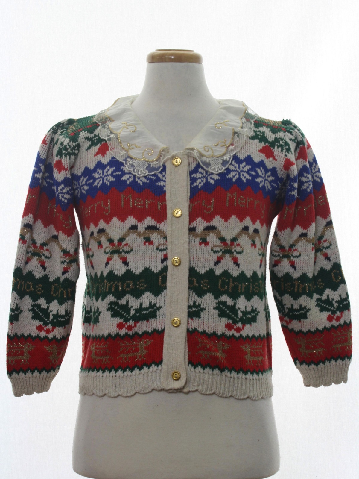 1980's Retro Womens Ugly Christmas Sweater: 80s authentic vintage ...
