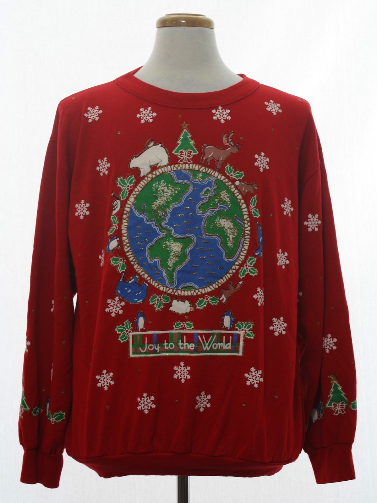 Retro 1990's Ugly Christmas Sweatshirt (Holiday Time) : 90s authentic ...