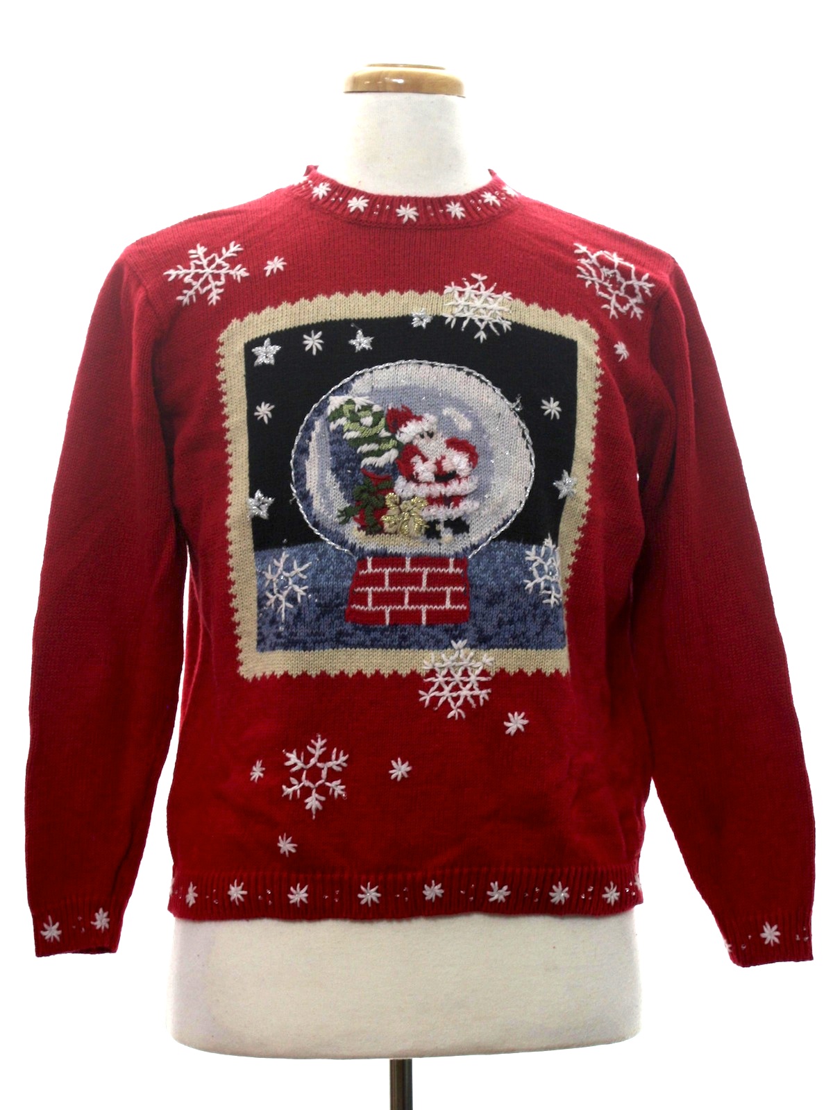 Womens Ugly Christmas Sweater Heirloom Colectibles Womens red