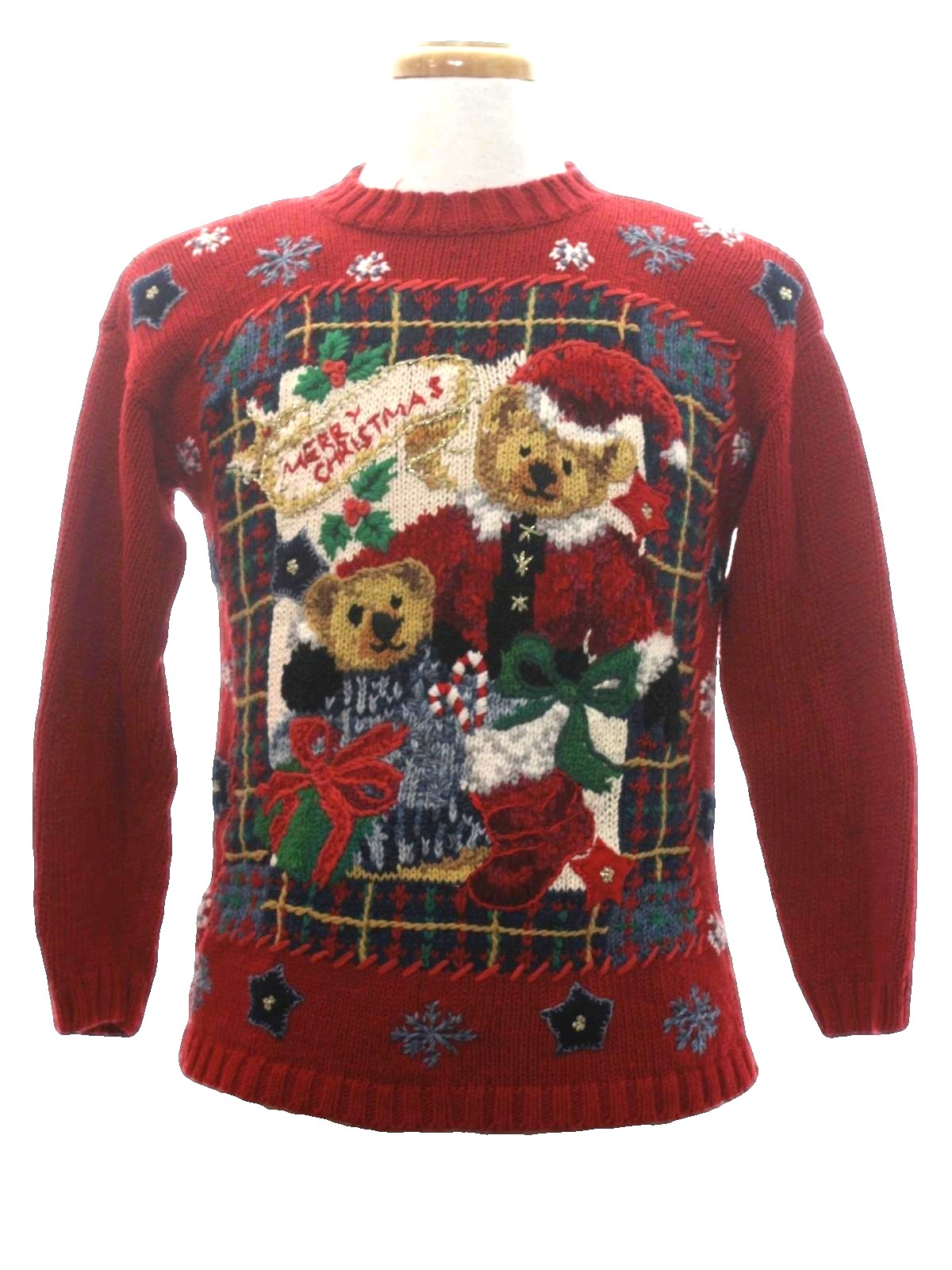 Womens Bear-riffic Ugly Christmas Sweater: -Heirloom Collectibles ...