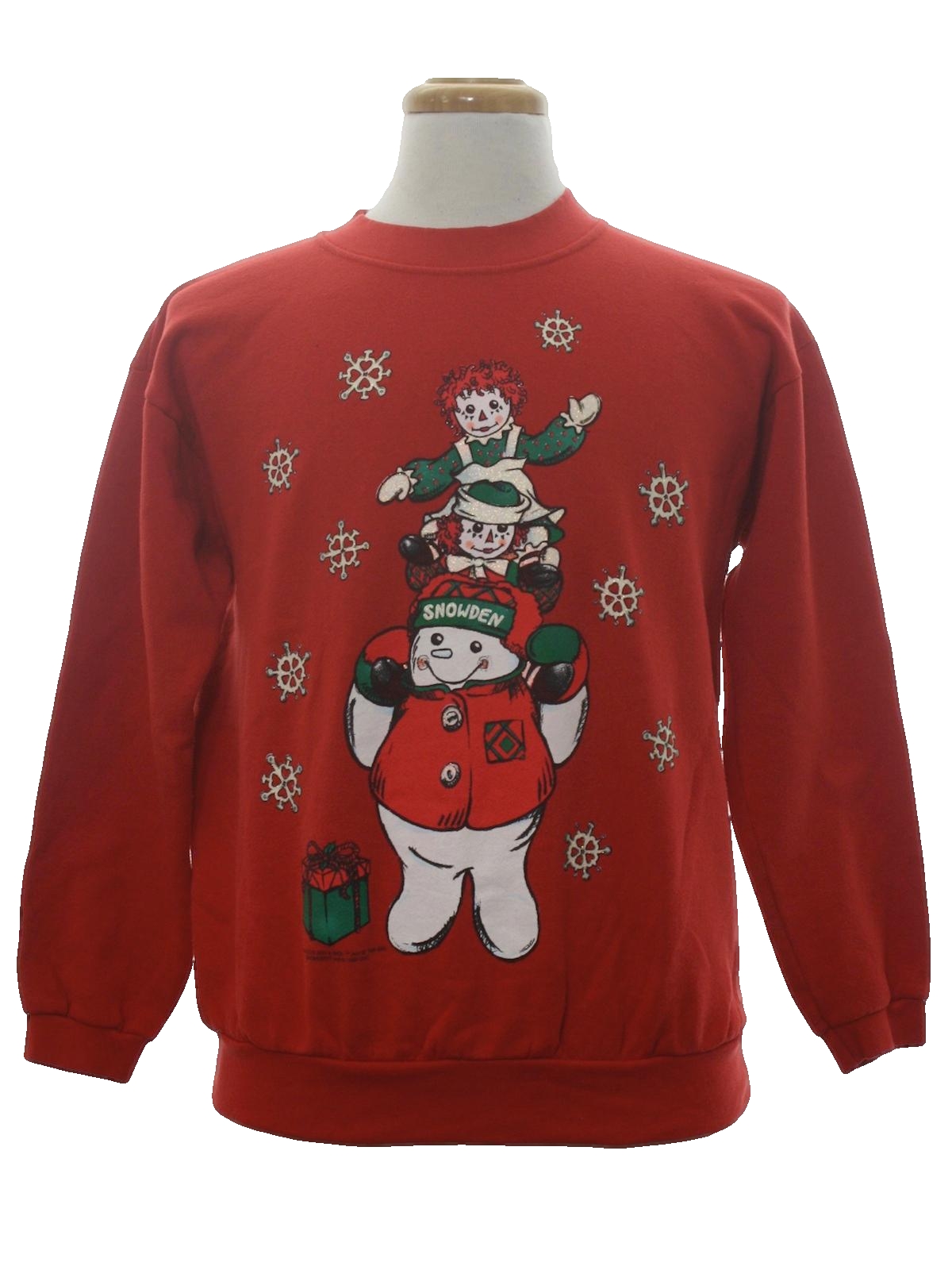Vintage 1990's Ugly Christmas Sweatshirt: 90s authentic vintage ...