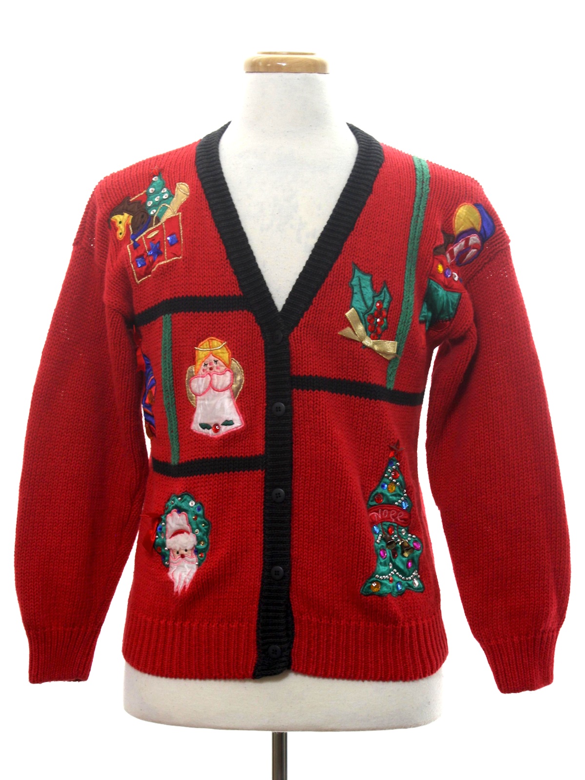 Nineties Vintage Vintage Ugly Christmas Cardigan Sweater 90s Authentic