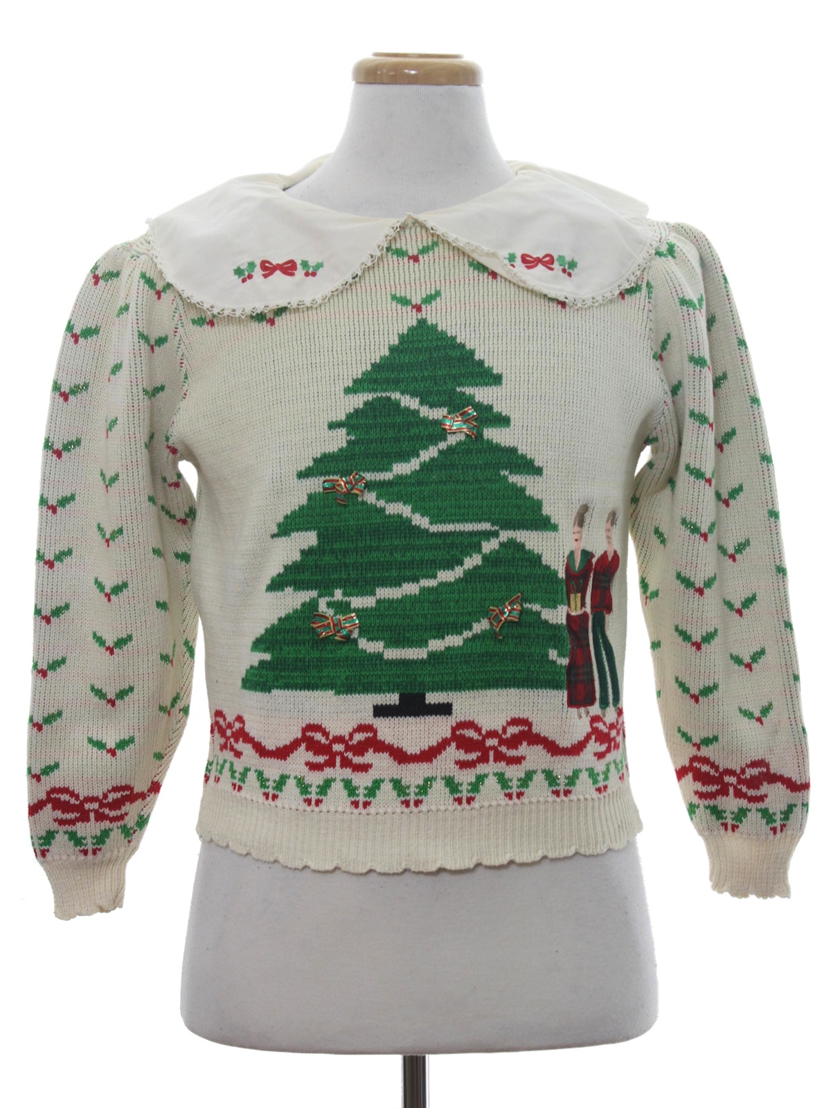 Eighties Womens Vintage Ugly Christmas Sweater: 80s authentic vintage ...