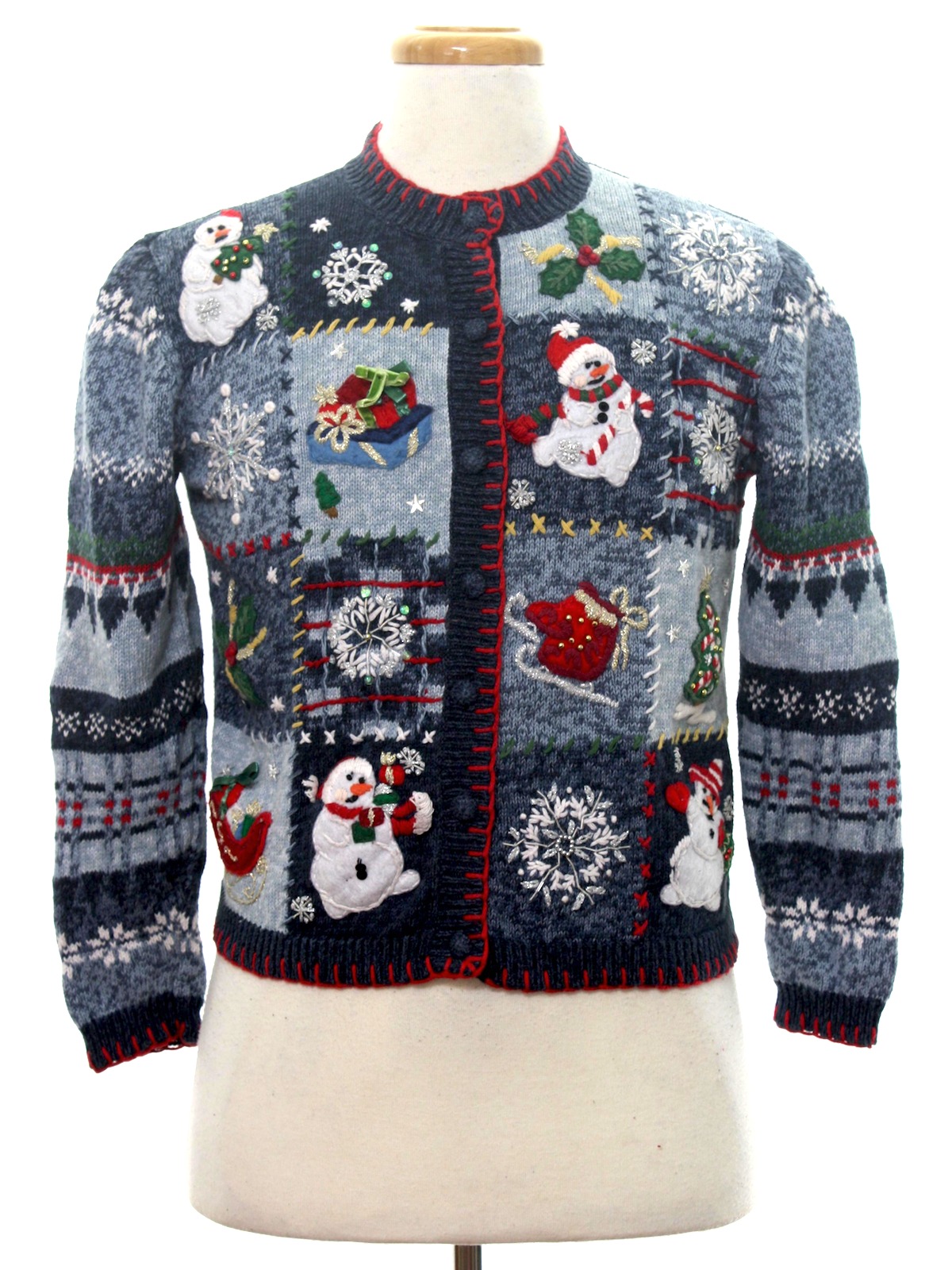 Womens Ugly Christmas Sweater: -Heirloom Collectibles- Petite Womens ...