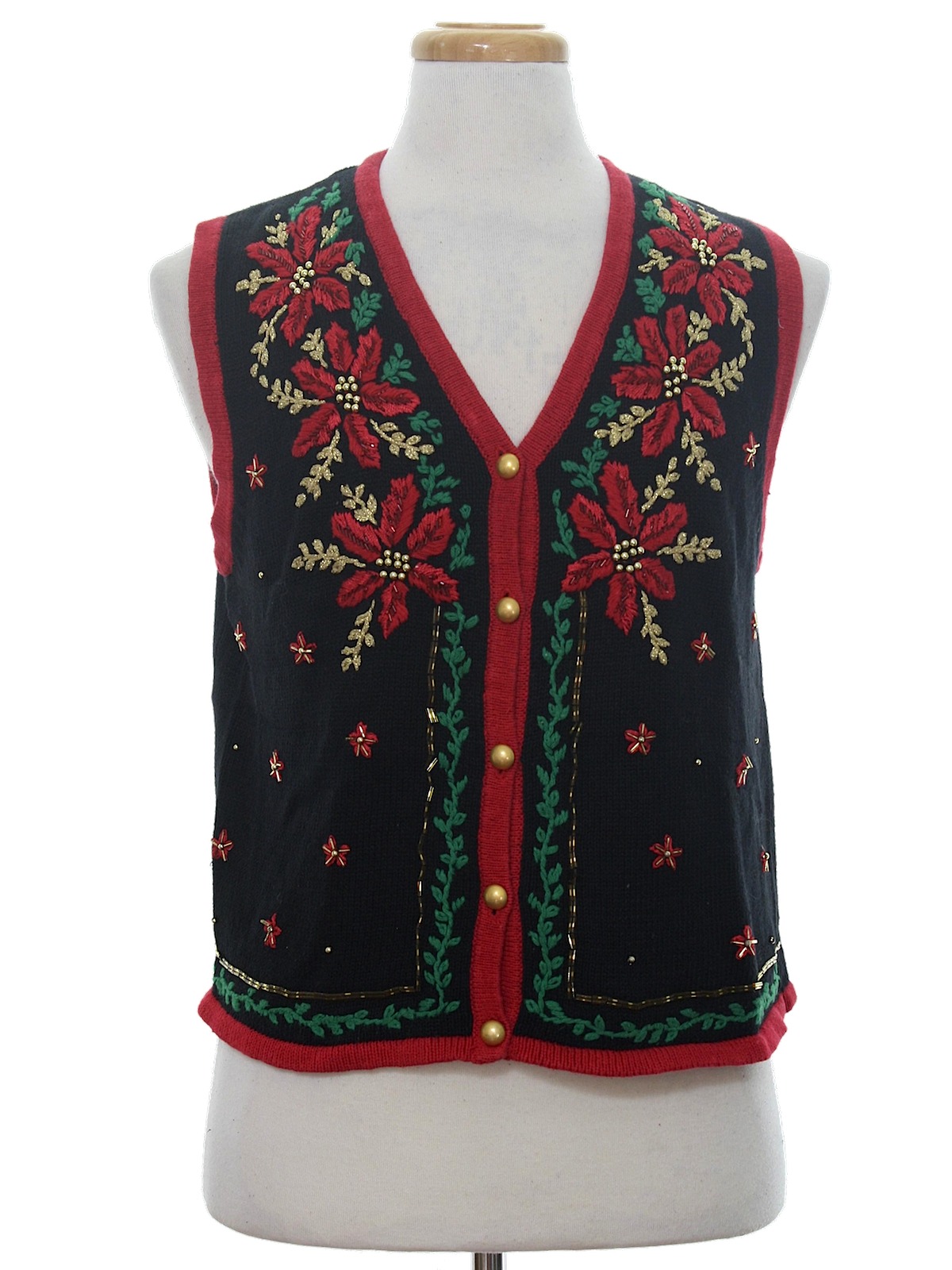 Womens Ugly Christmas Sweater Vest: -Kathie Lee Collection- Womens ...