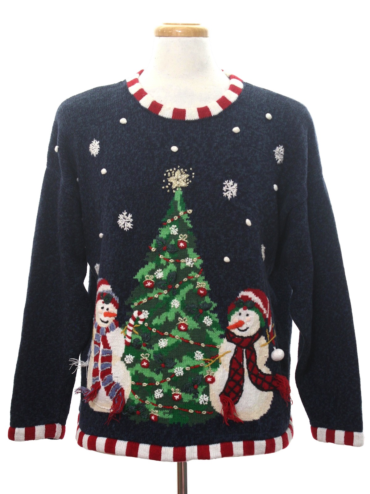 Ugly Christmas Sweater: -Carolina Colours- Unisex heathered navy blue ...