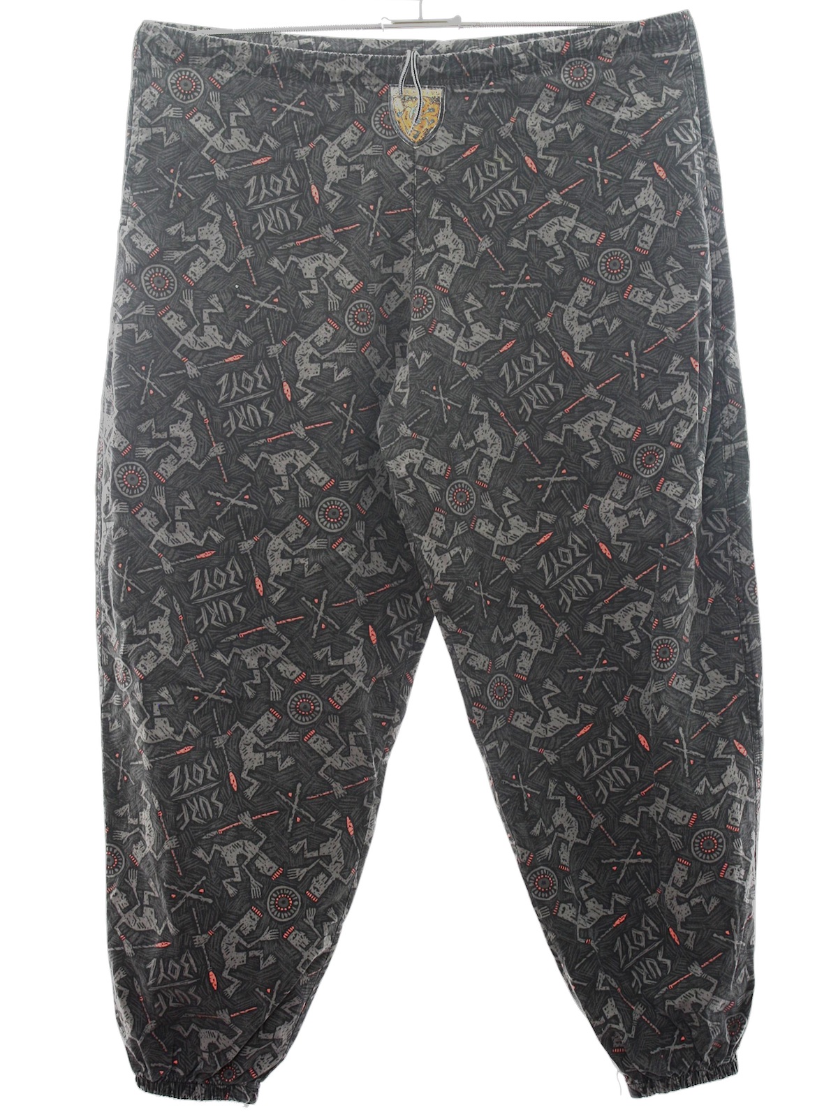 Surf Boys 80's Vintage Pants: 80s -Surf Boys- Mens black