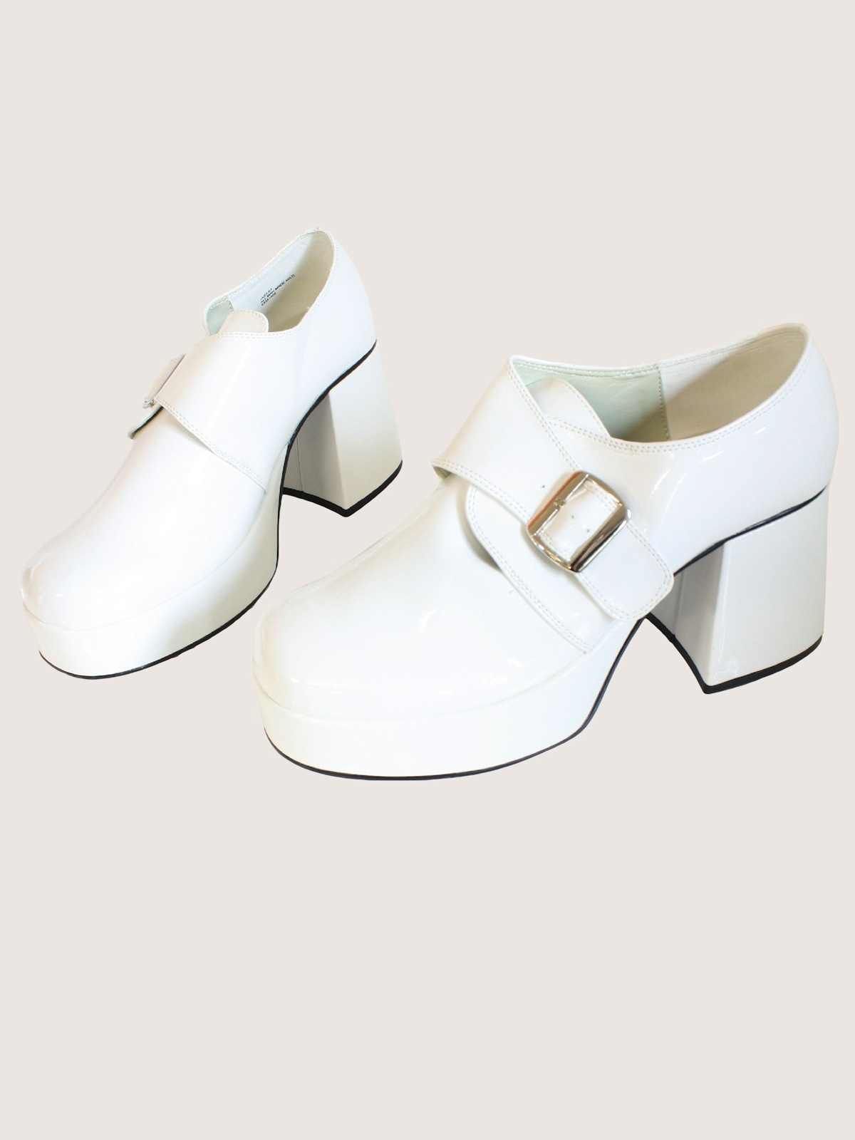 70s Shoes (White Platform Shoes): 70s 