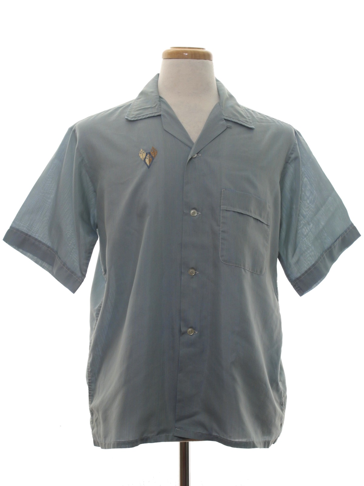 mens 60s button down shirts