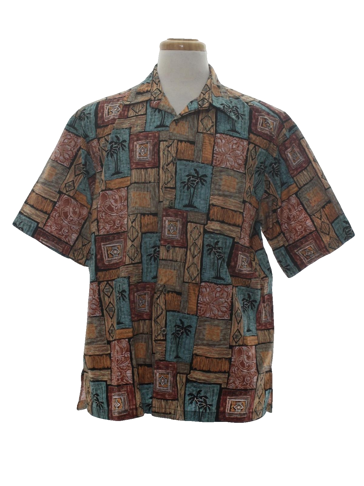 Nineties Vintage Hawaiian Shirt: 90s -Cooke Street Honolulu- Mens light ...