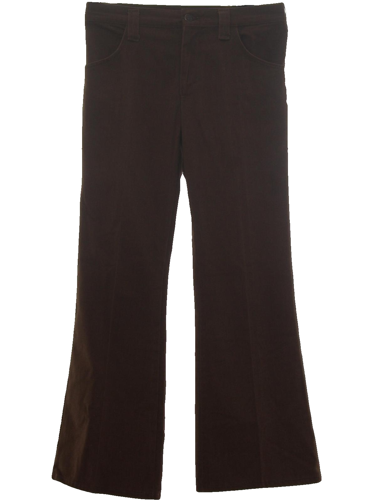 Vintage Sears 1970s Bellbottom Pants: 70s -Sears- Mens cocoa brown ...