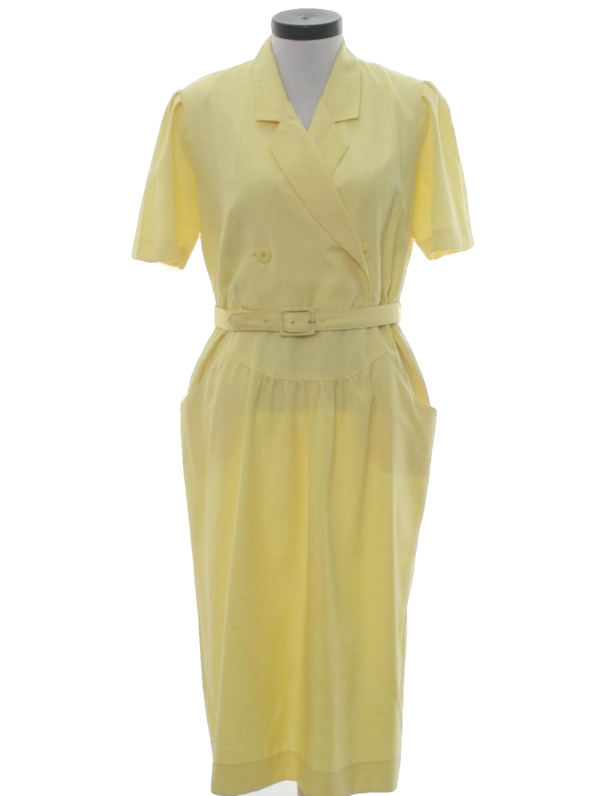 80s clearance yellow dress