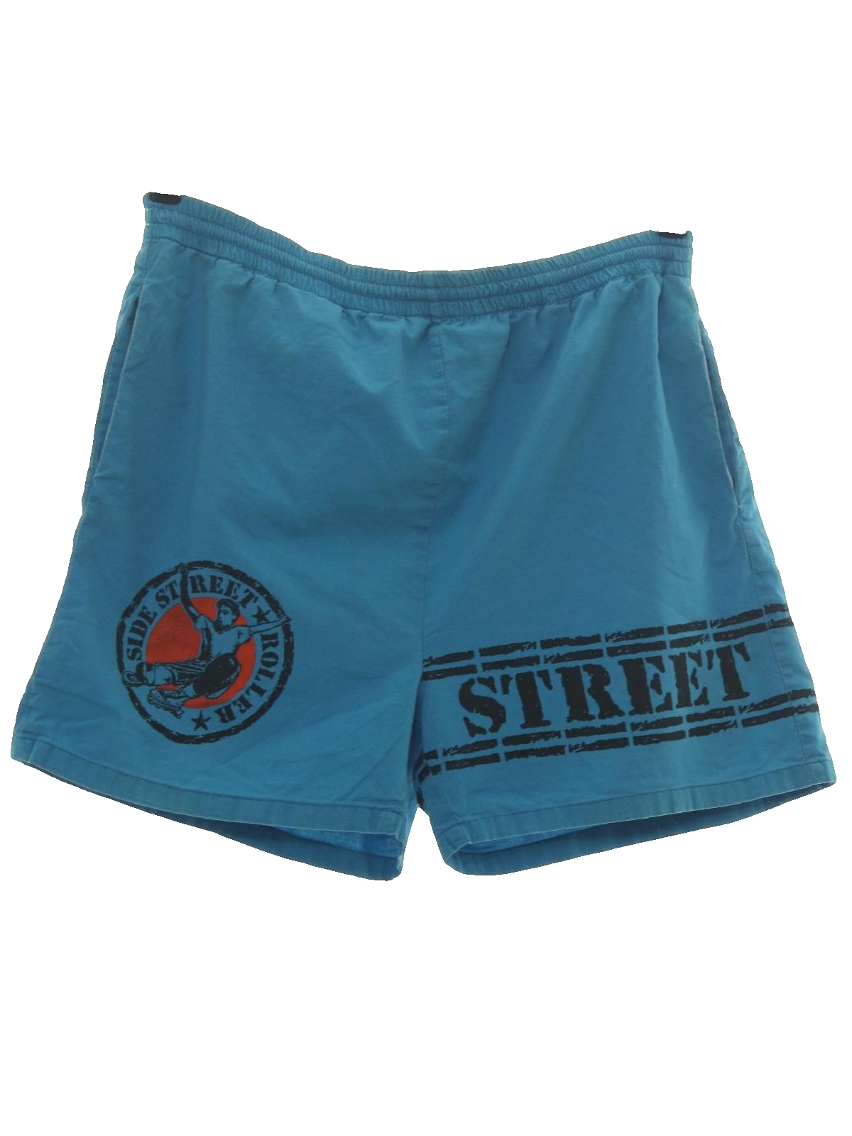 Vintage Surf Street 1990s Shorts: 90s -Surf Street- Mens aqua blue