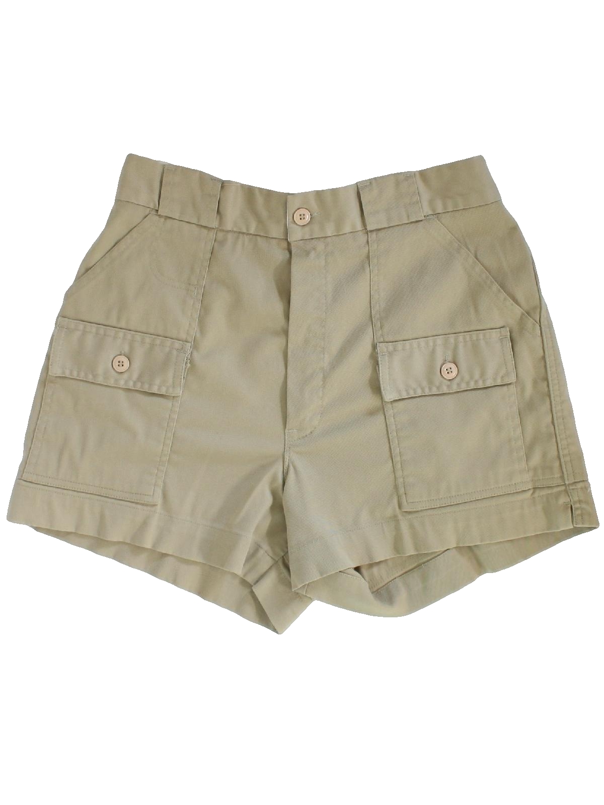 1980s Vintage Shorts: 80s -Sportif USA- Mens tan background polyester ...