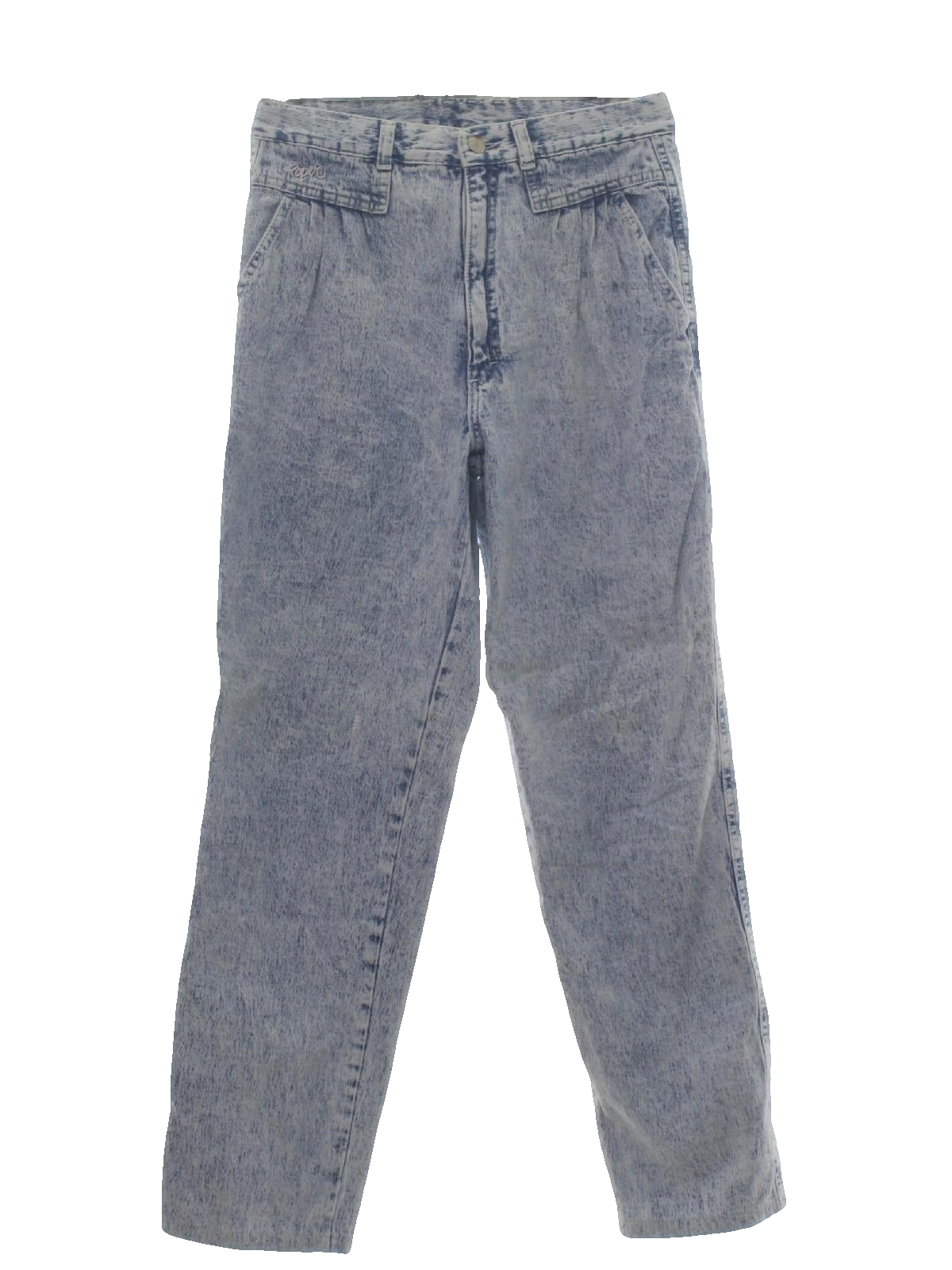 1980s Vintage Pants: 80s -Roper- Womens light blue stonewashed ...