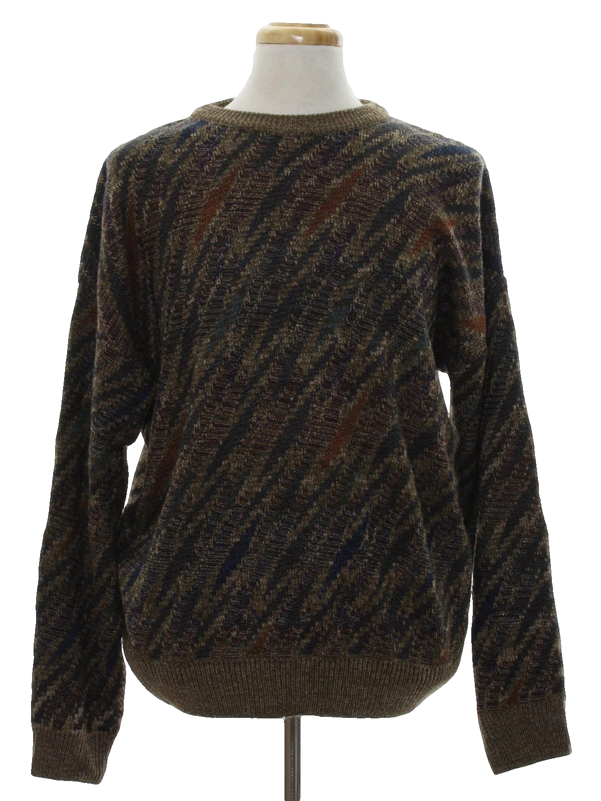 Towncraft 1980s Vintage Sweater: 80s -Towncraft- Mens heathered tan ...