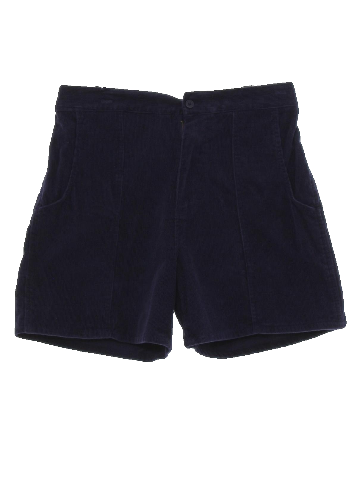 1990s Vintage Shorts: 90s -Windridge- Mens navy blue background cotton ...