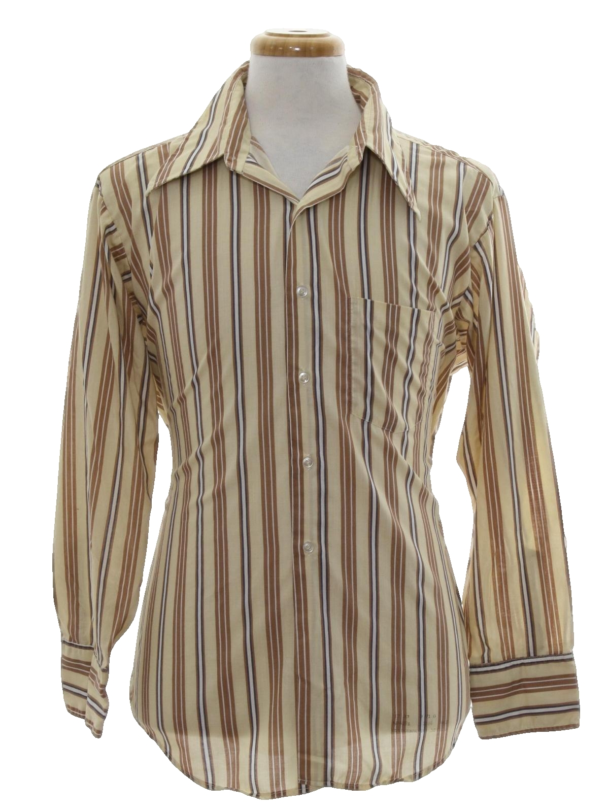 Retro 1970's Shirt (John Blair) : 70s -John Blair- Mens cream ...