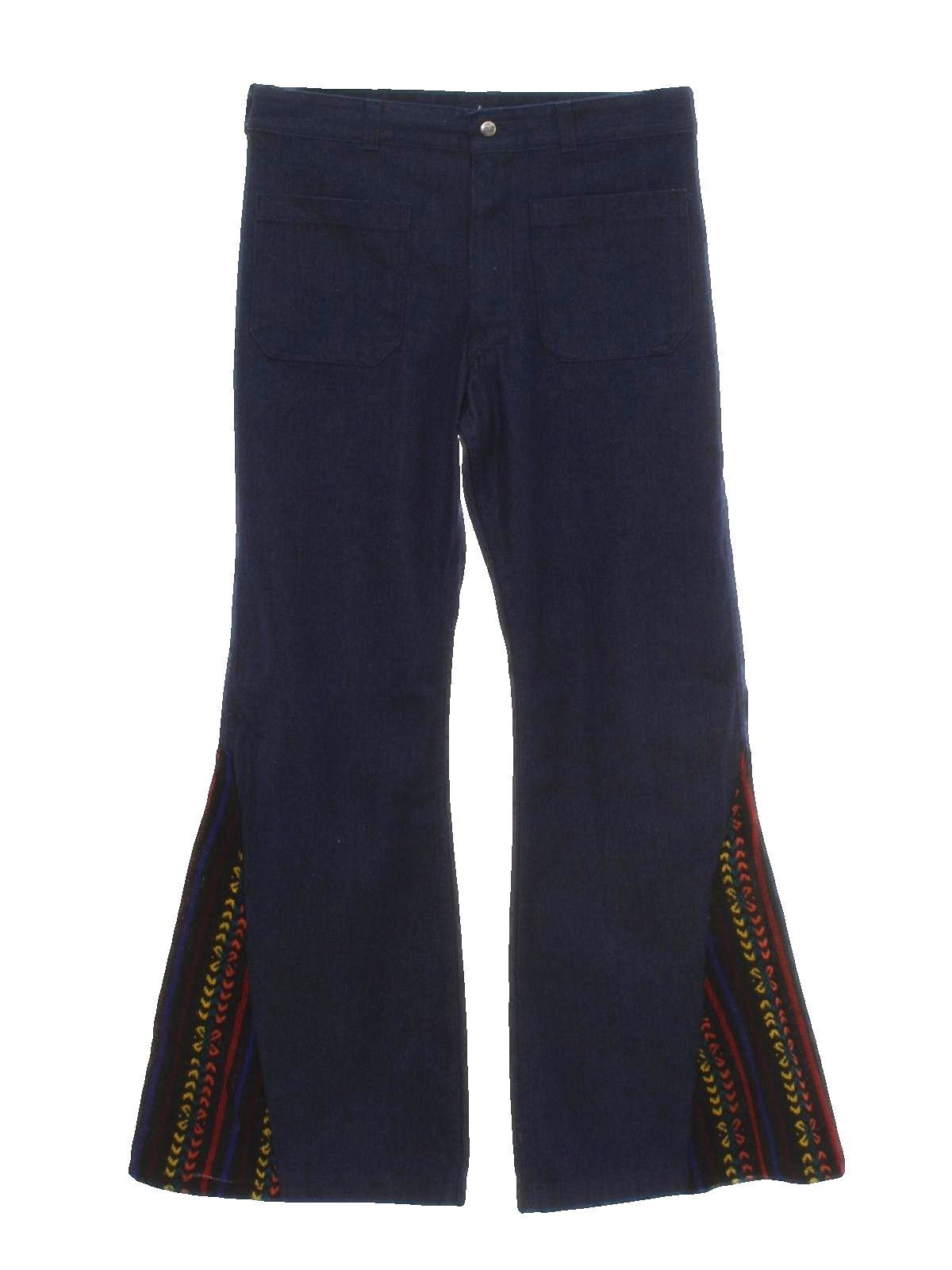 70s Vintage Seafarer Bellbottom Pants: 70s style -Seafarer- Mens dark ...