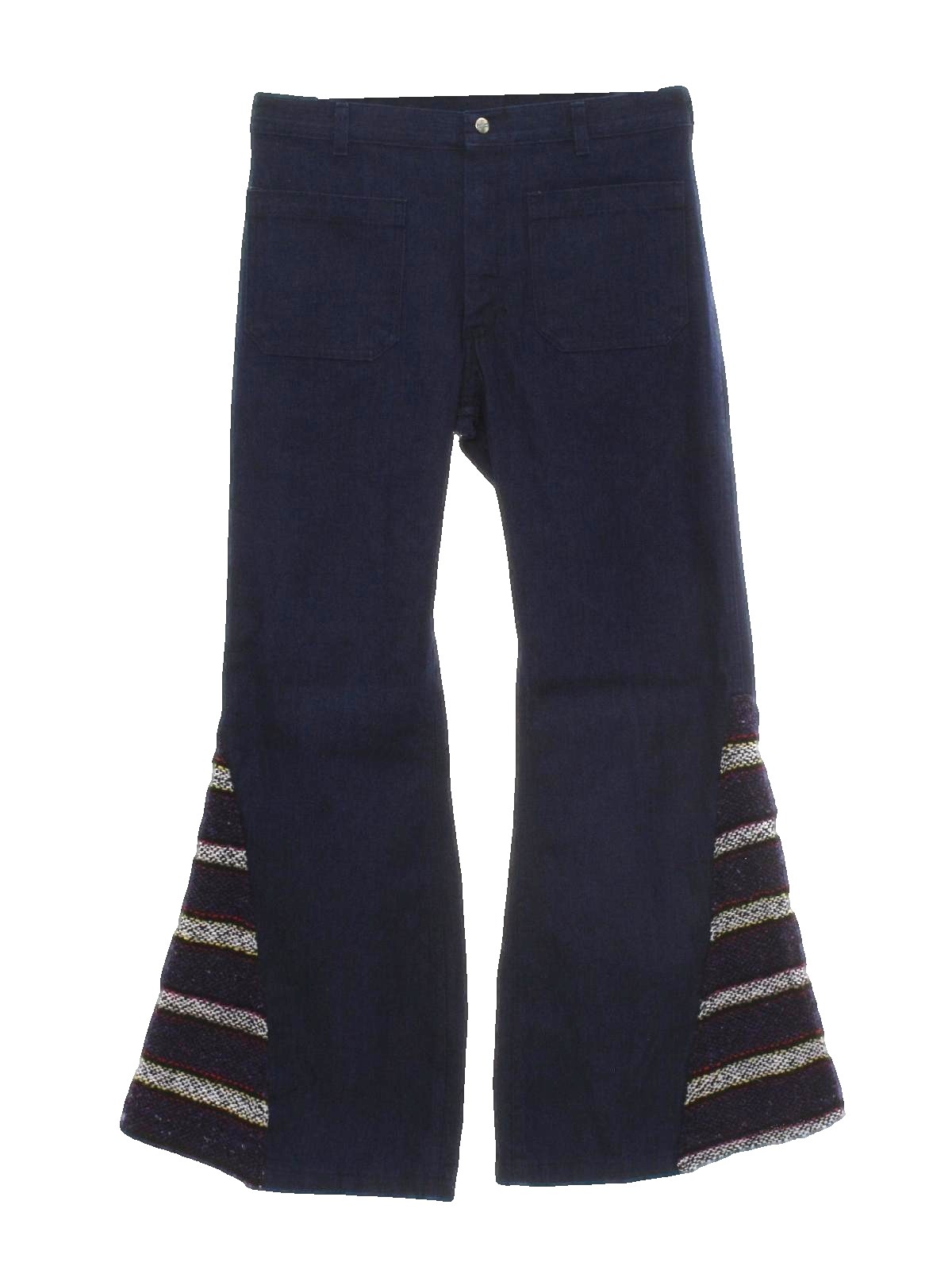 Seafarer 1970s Vintage Bellbottom Pants: 70s style -Seafarer- Mens dark ...