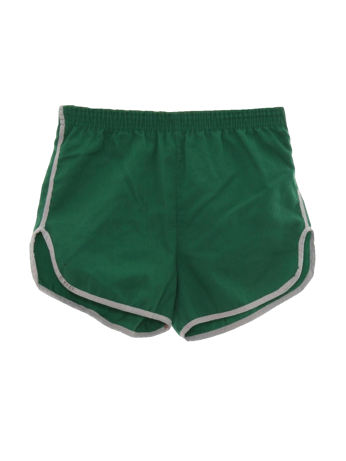 Retro 80's Shorts: 80s -Fabric Label- Mens kelly green polyester cotton ...
