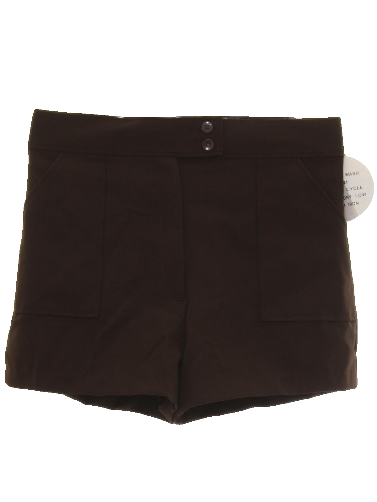 Retro Eighties Shorts: 80s -Kmart- Womens dark brown background