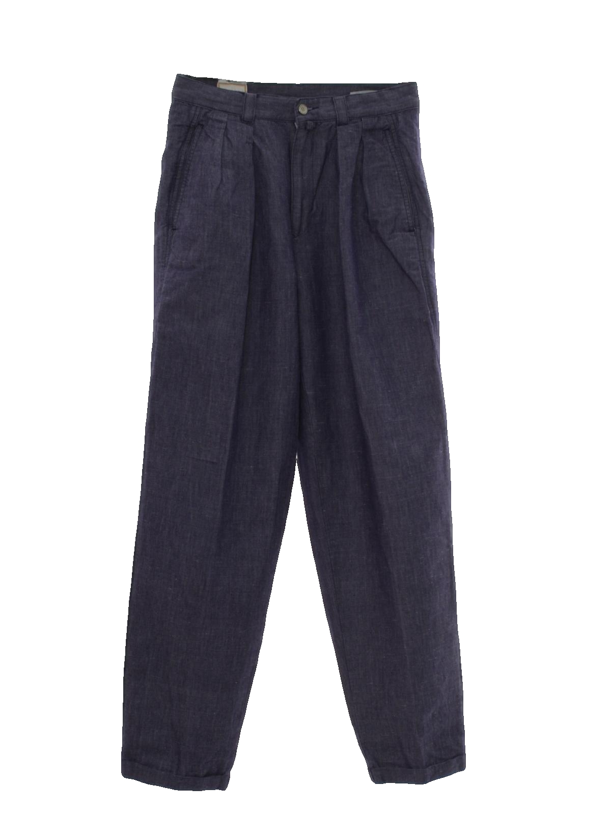 1980's Pants (Generra): 80s -Generra- Mens navy blue and heathered ...