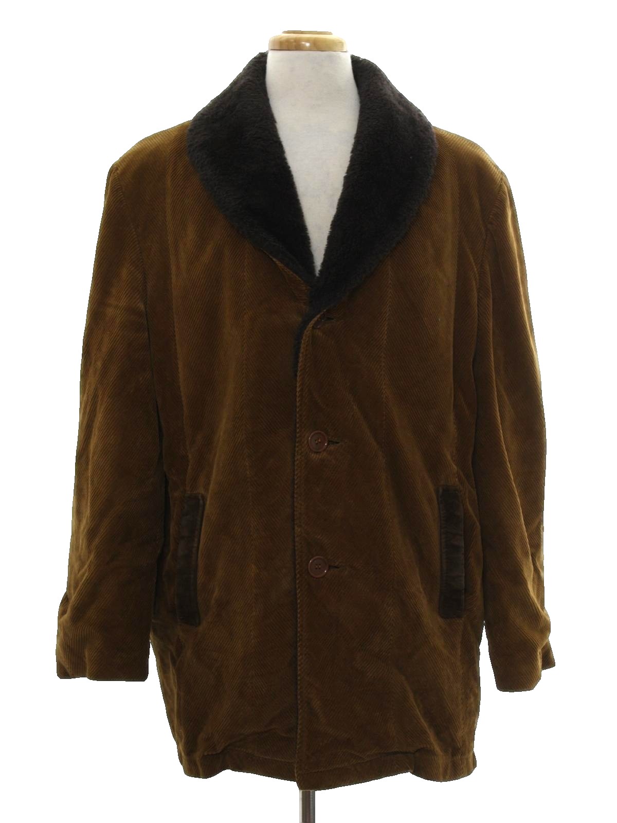 Cresco 1970s Vintage Jacket: 70s -Cresco- Mens honey brown wide wale ...
