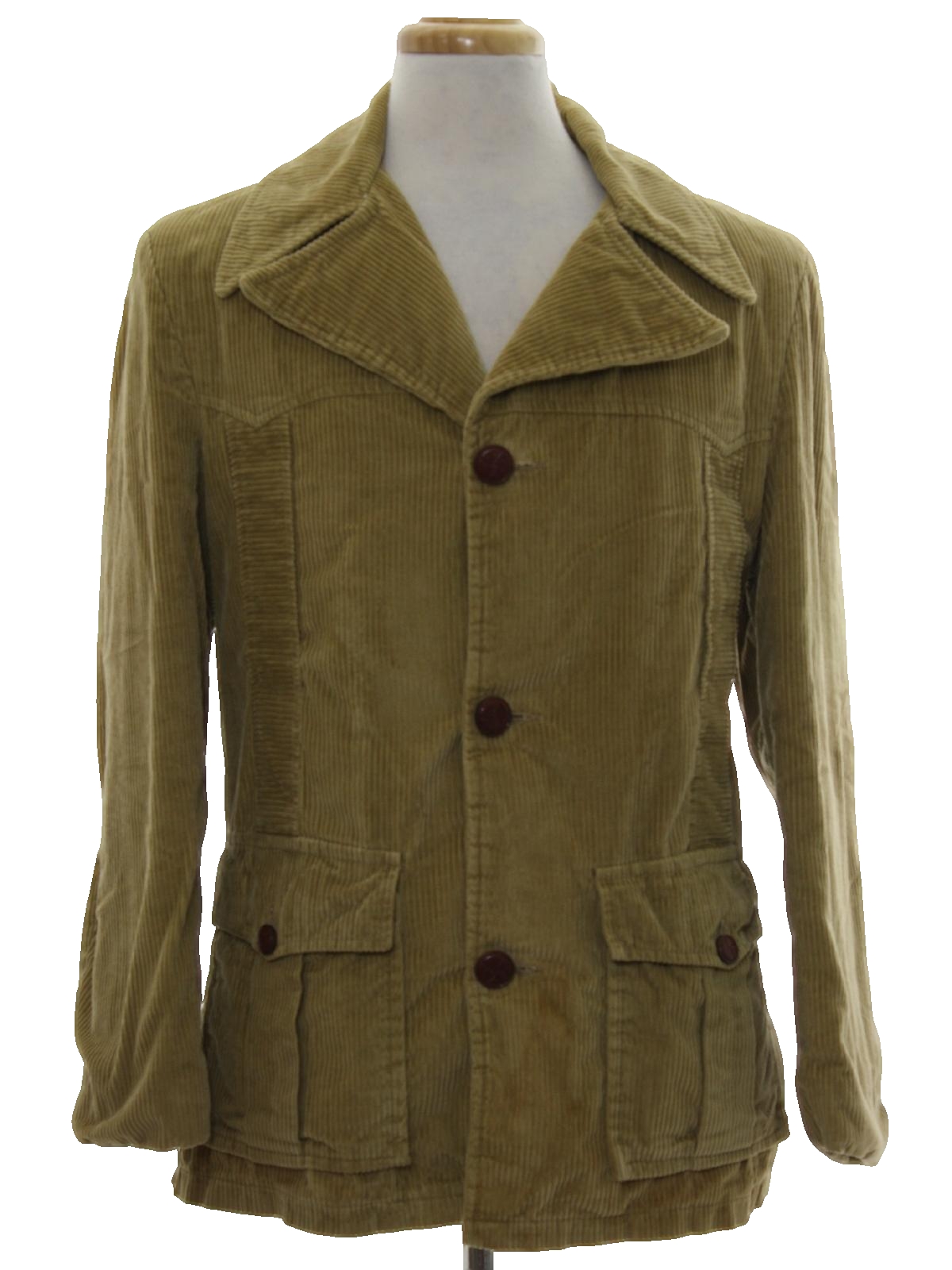 Retro 70s Jacket (Campus) : 70s -Campus- Mens tan wide wale cotton ...