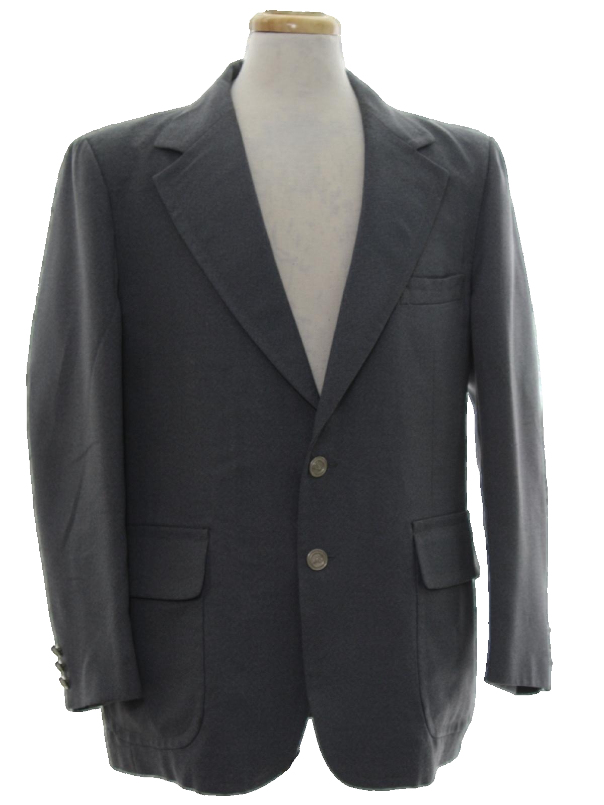 JCPenney 70's Vintage Jacket: 70s -JCPenney- Mens grey polyester jacket ...