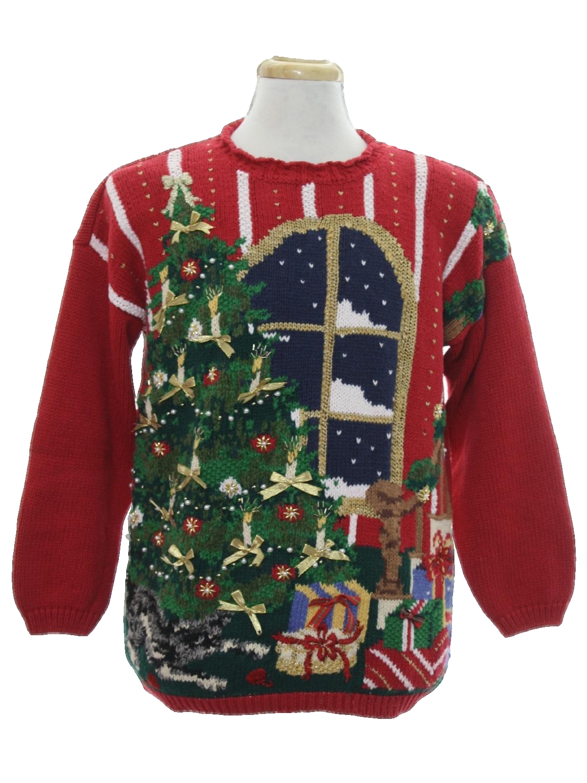 Ugly Christmas Sweater: retro look -Private Collection- Unisex red ...