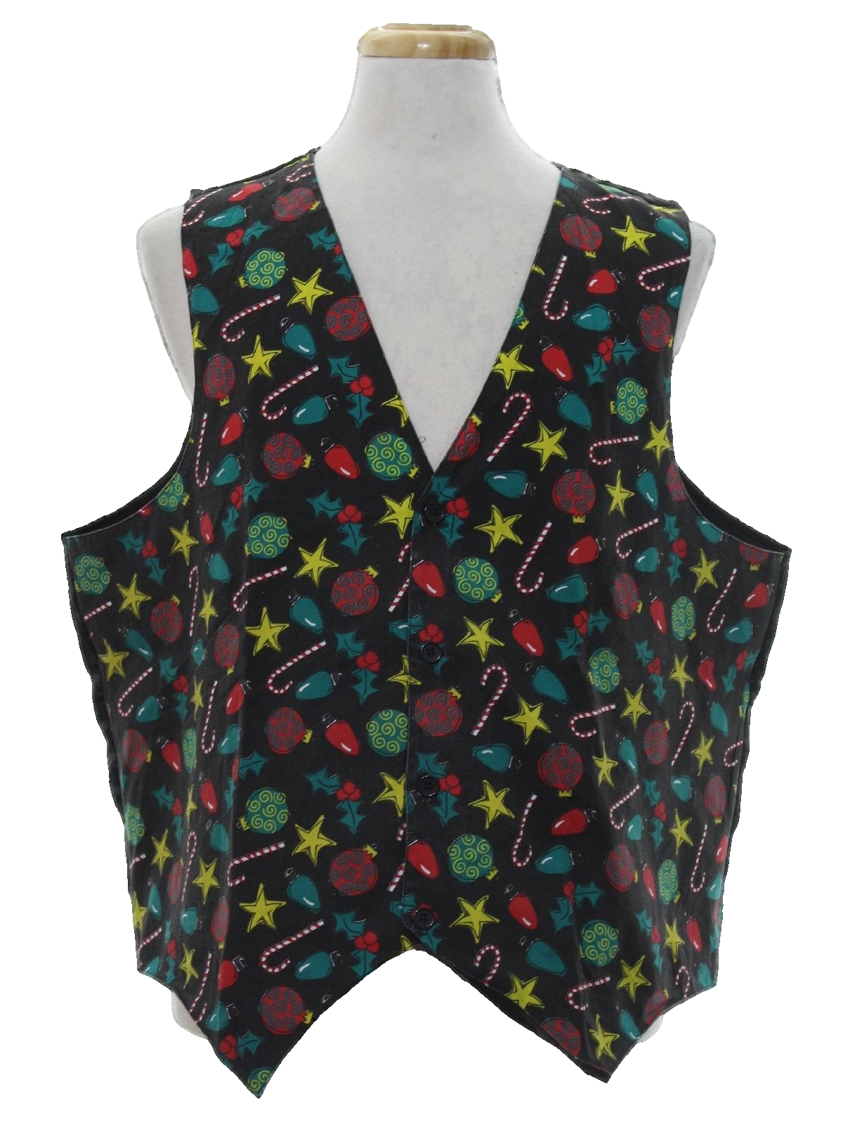 Ugly Christmas Non-Sweater Vest: -Care Label Only- Unisex slightly ...