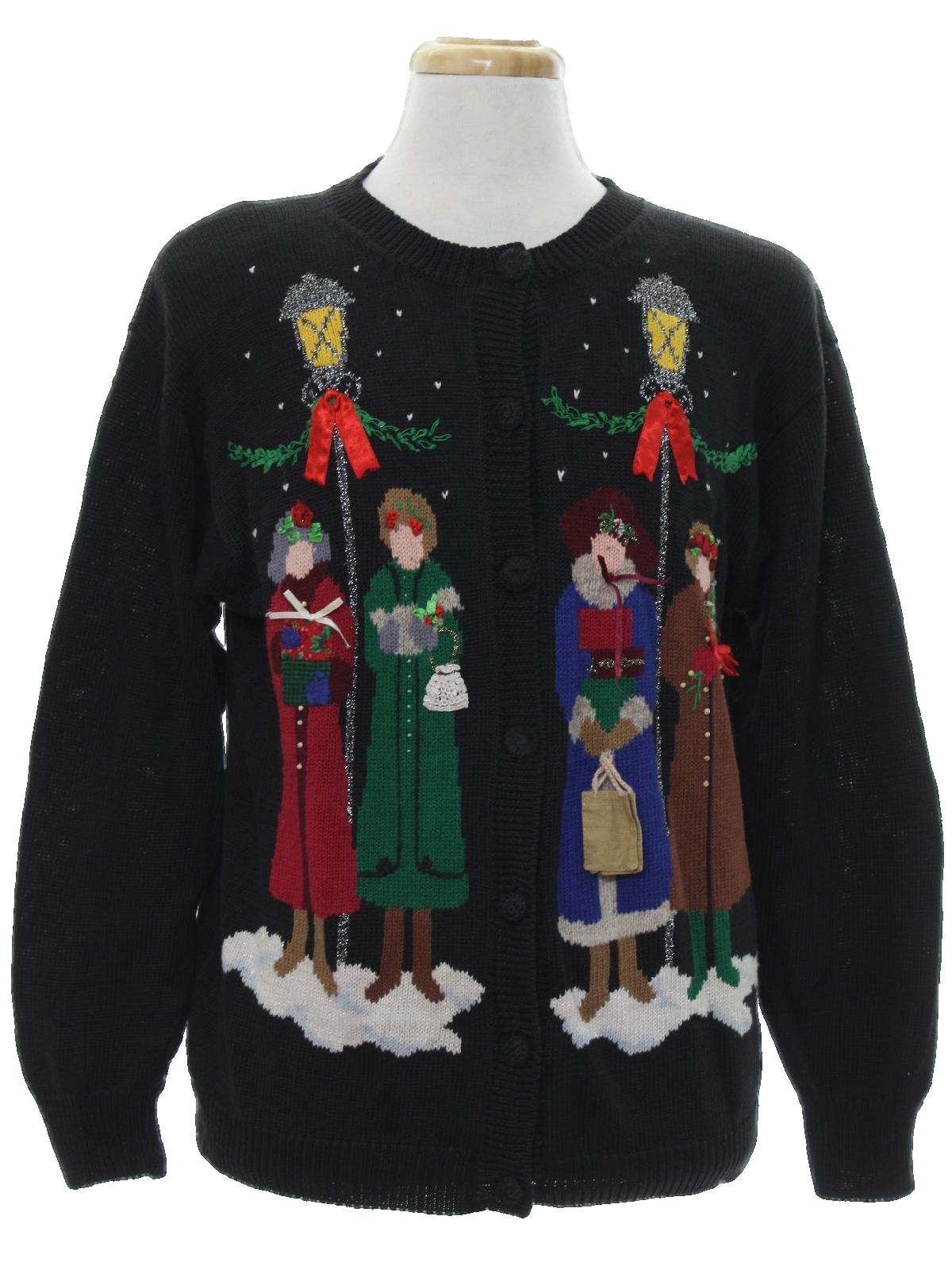 1990's Vintage Ugly Christmas Sweater (Susan Bristol): 90s authentic ...