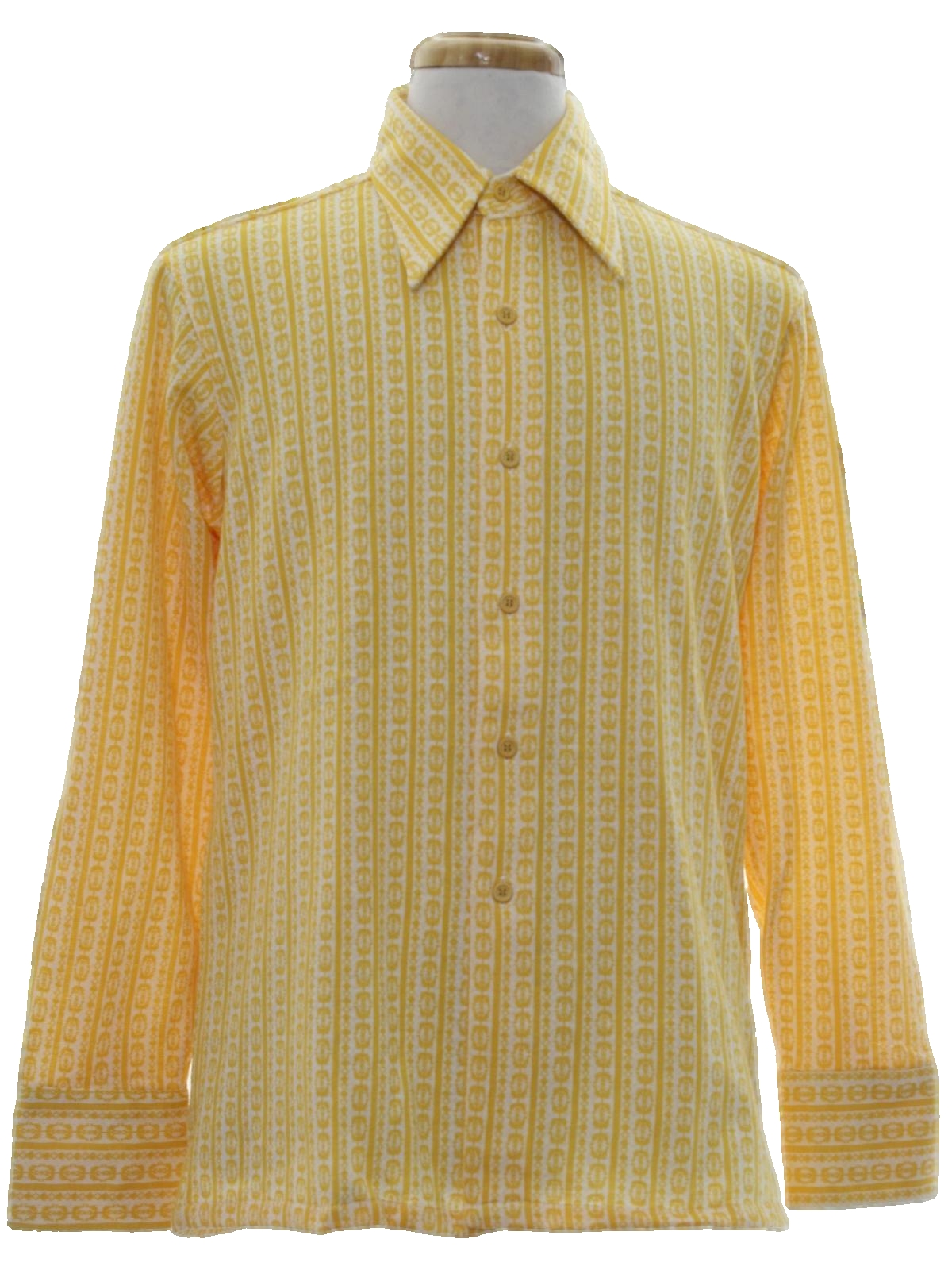 Retro Seventies Shirt: 70s -Imperial Knits- Mens harvest gold blended ...
