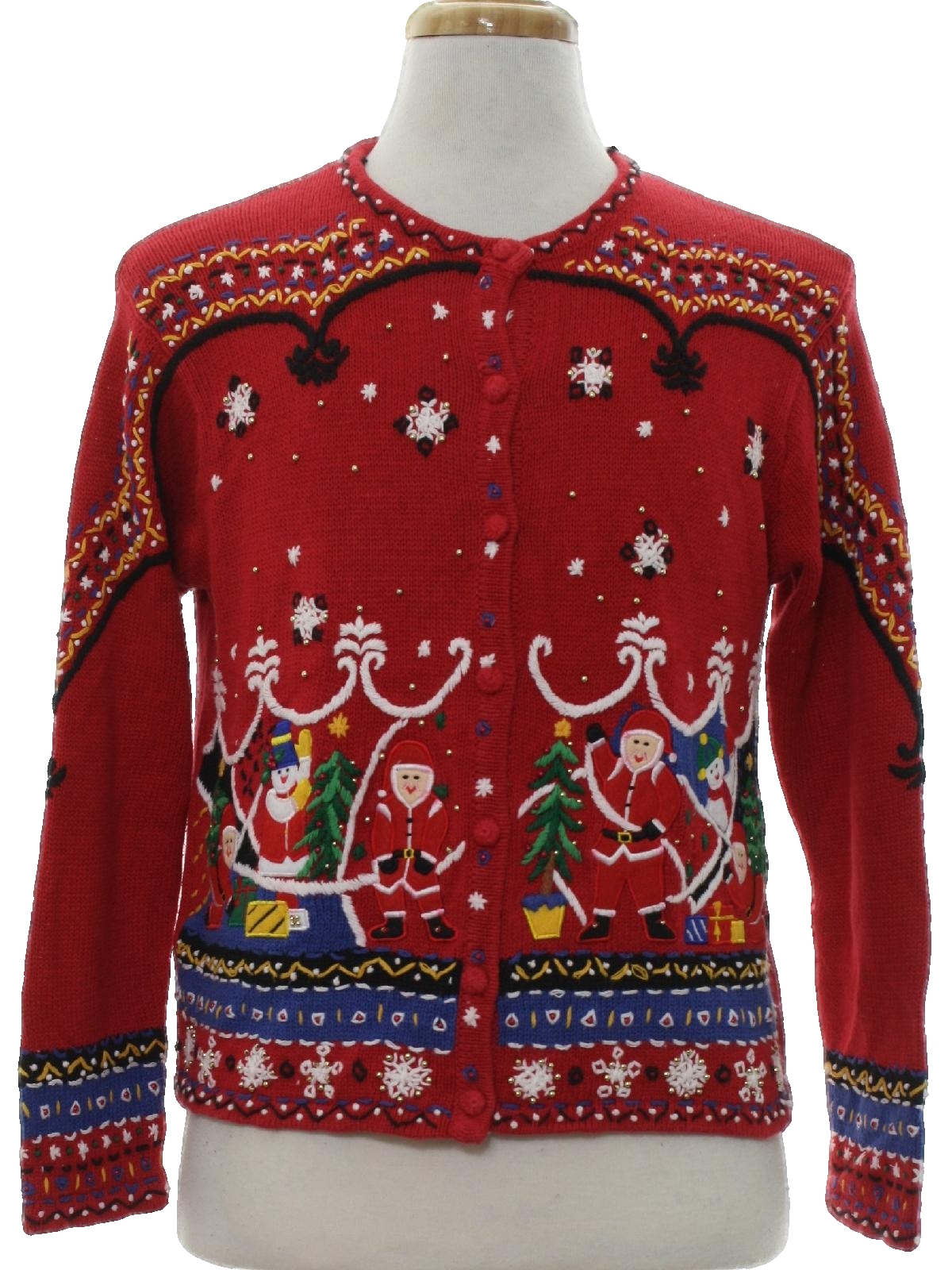 Womens Ugly Christmas Sweater: -Designers Originals Studio Ho Ho Ho ...