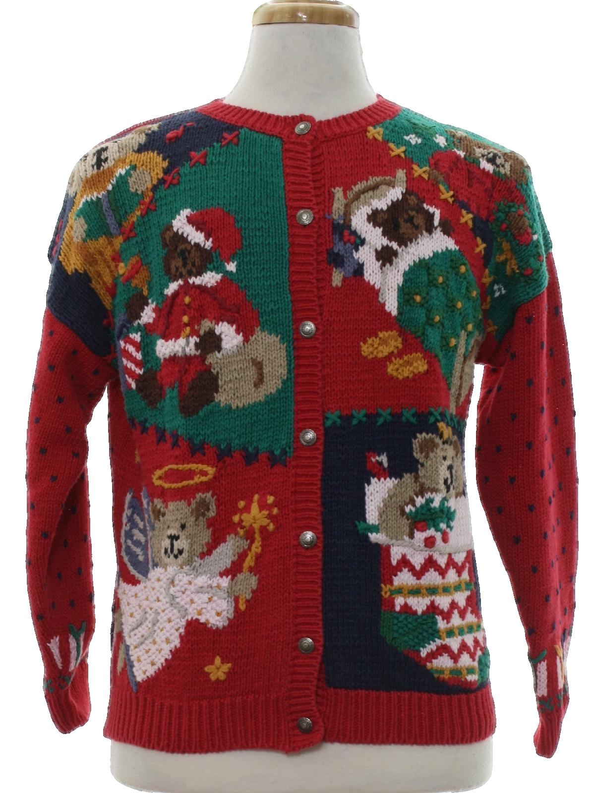 Bear-riffic Ugly Christmas Sweater: retro look -Signatures by Northern ...