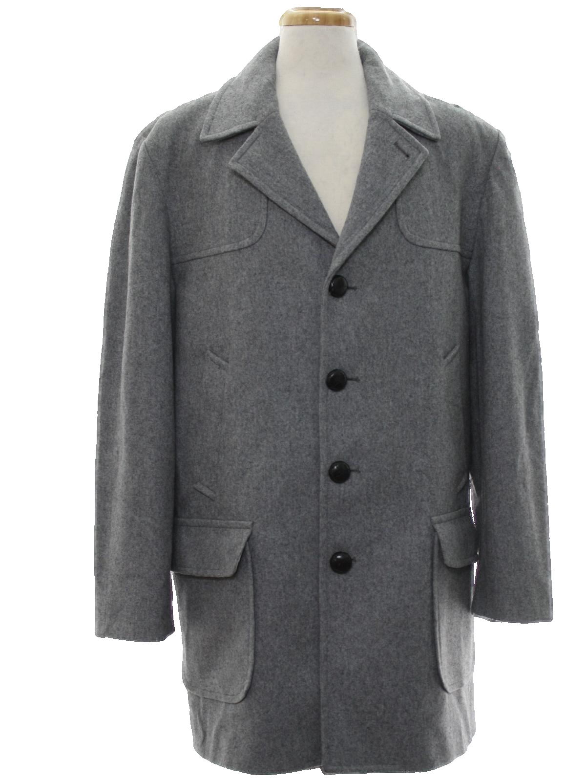 Seventies Pendleton Jacket: Early 70s -Pendleton- Mens heather grey ...