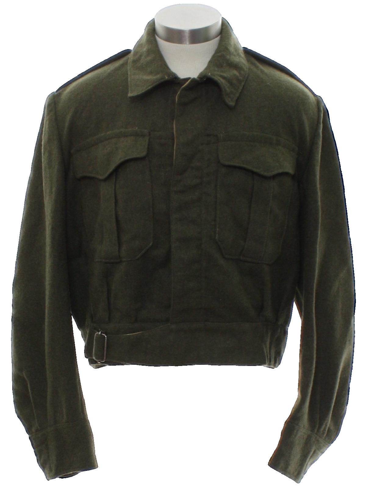 1950s Military Stamped Jacket: 50s -Military Stamped- Mens olive