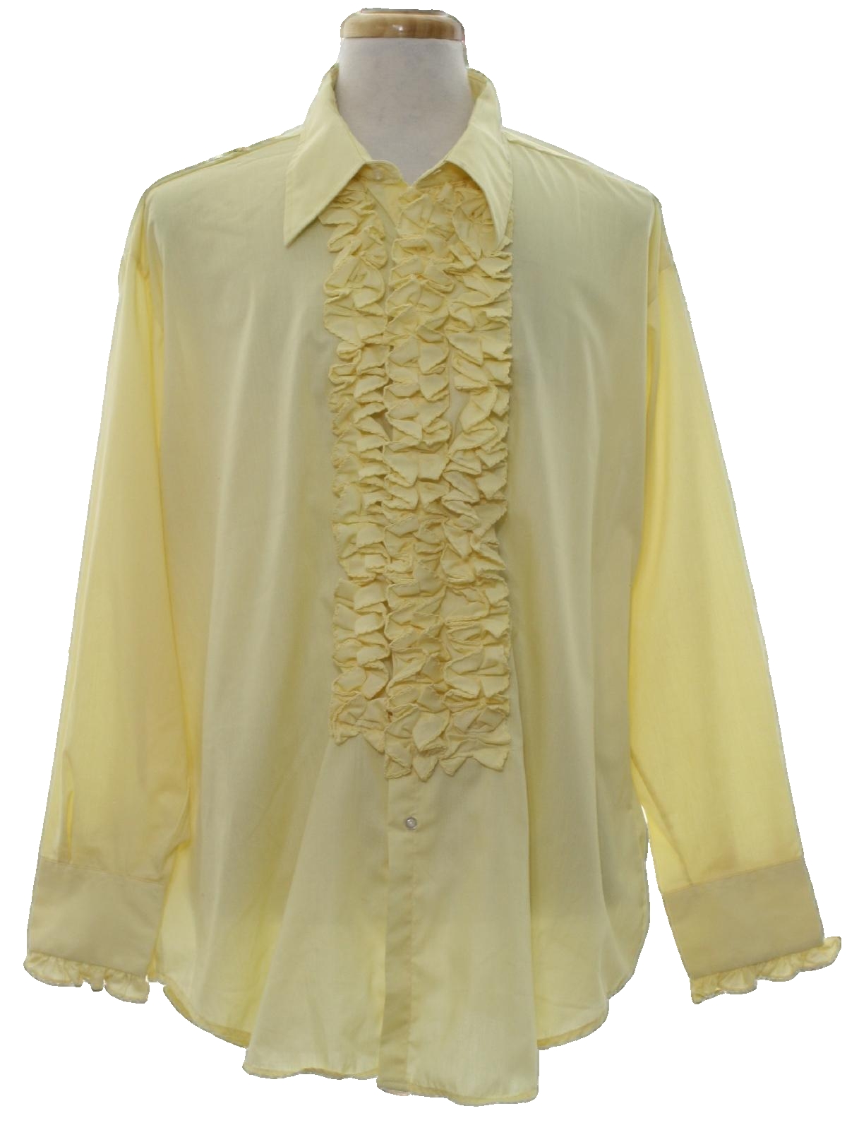 Seventies After Six Shirt: 70s -After Six- Mens light yellow background ...