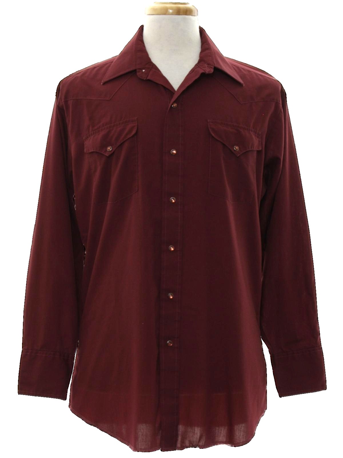 maroon western shirt