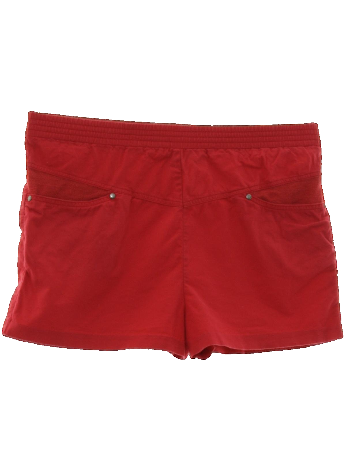 Vintage 1980's Shorts: 80s -Active Combinations- Mens red background ...