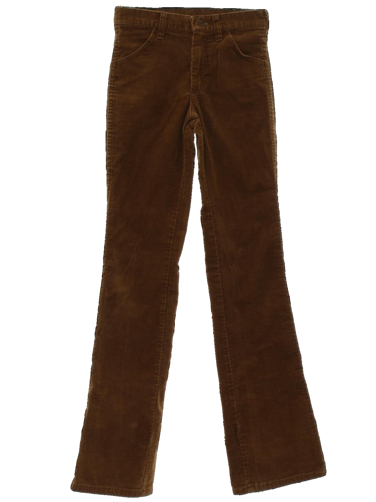 1970's Retro Flared Pants / Flares: 70s -Wrangler- Mens or Boys brown ...