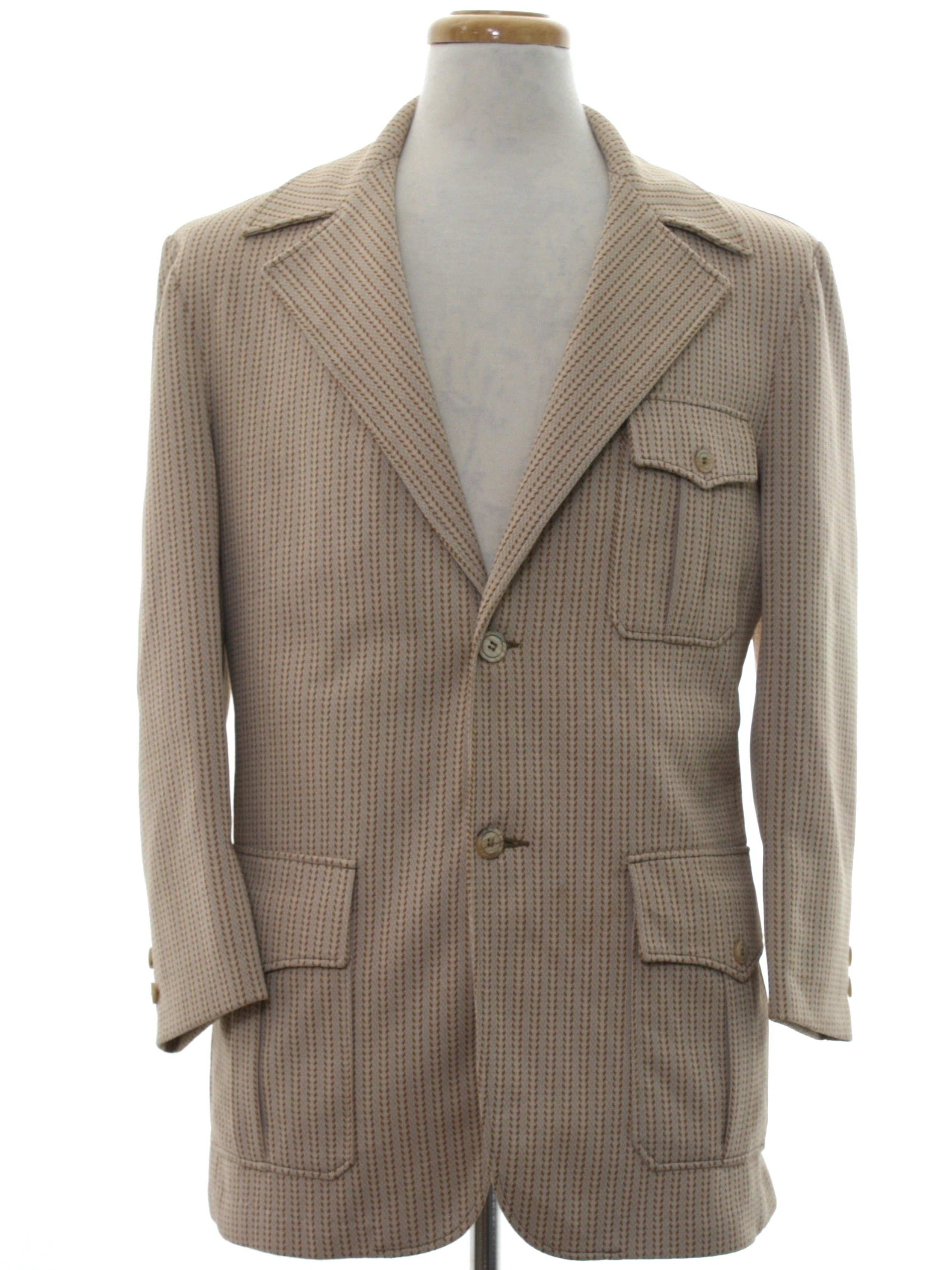 Retro 1970's Jacket (Days Sportswear) : 70s -Days Sportswear- Mens tan ...