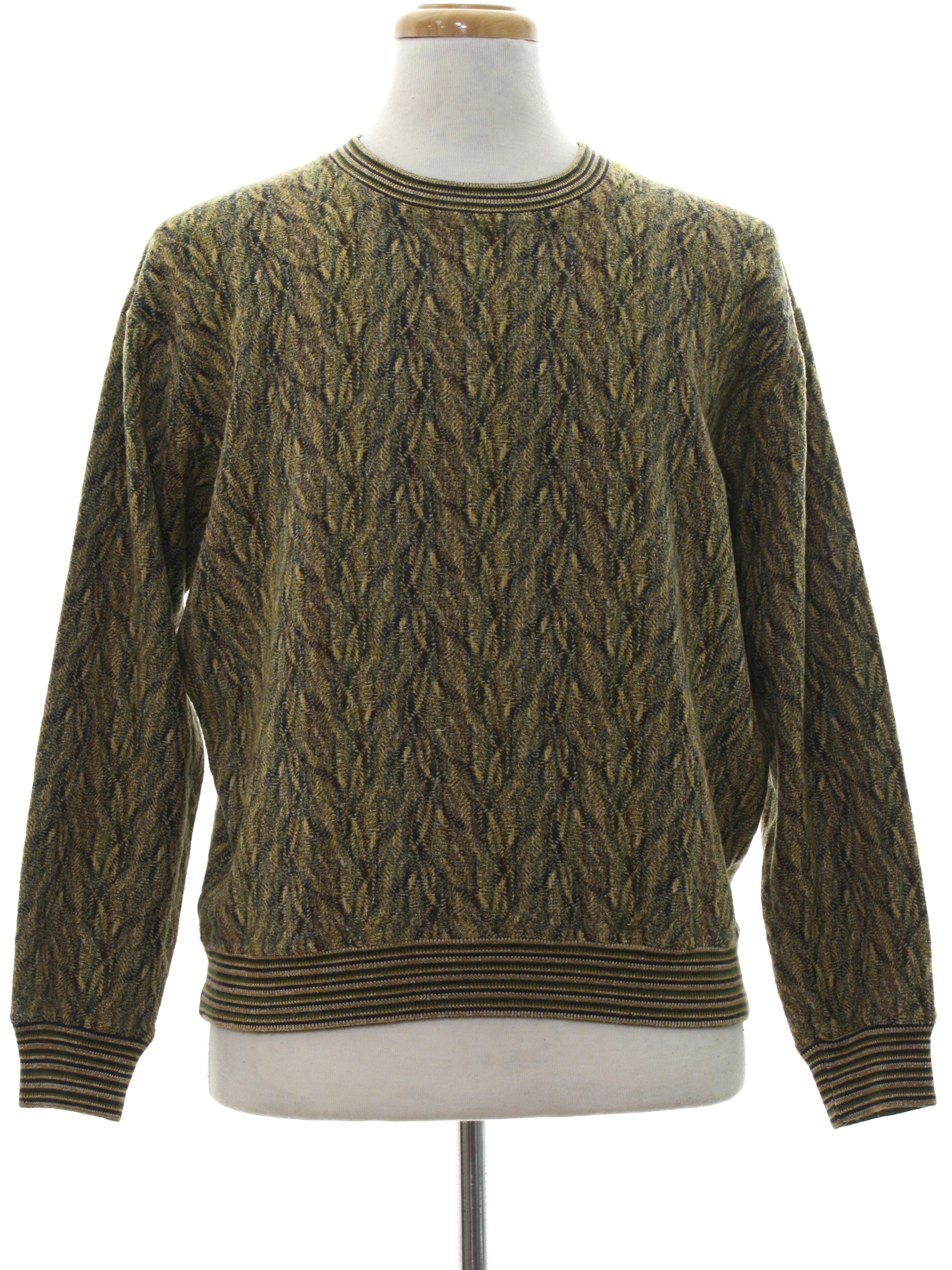 80s Vintage Jhane Barnes Sweater: 80s -Jhane Barnes- Mens mustard ...