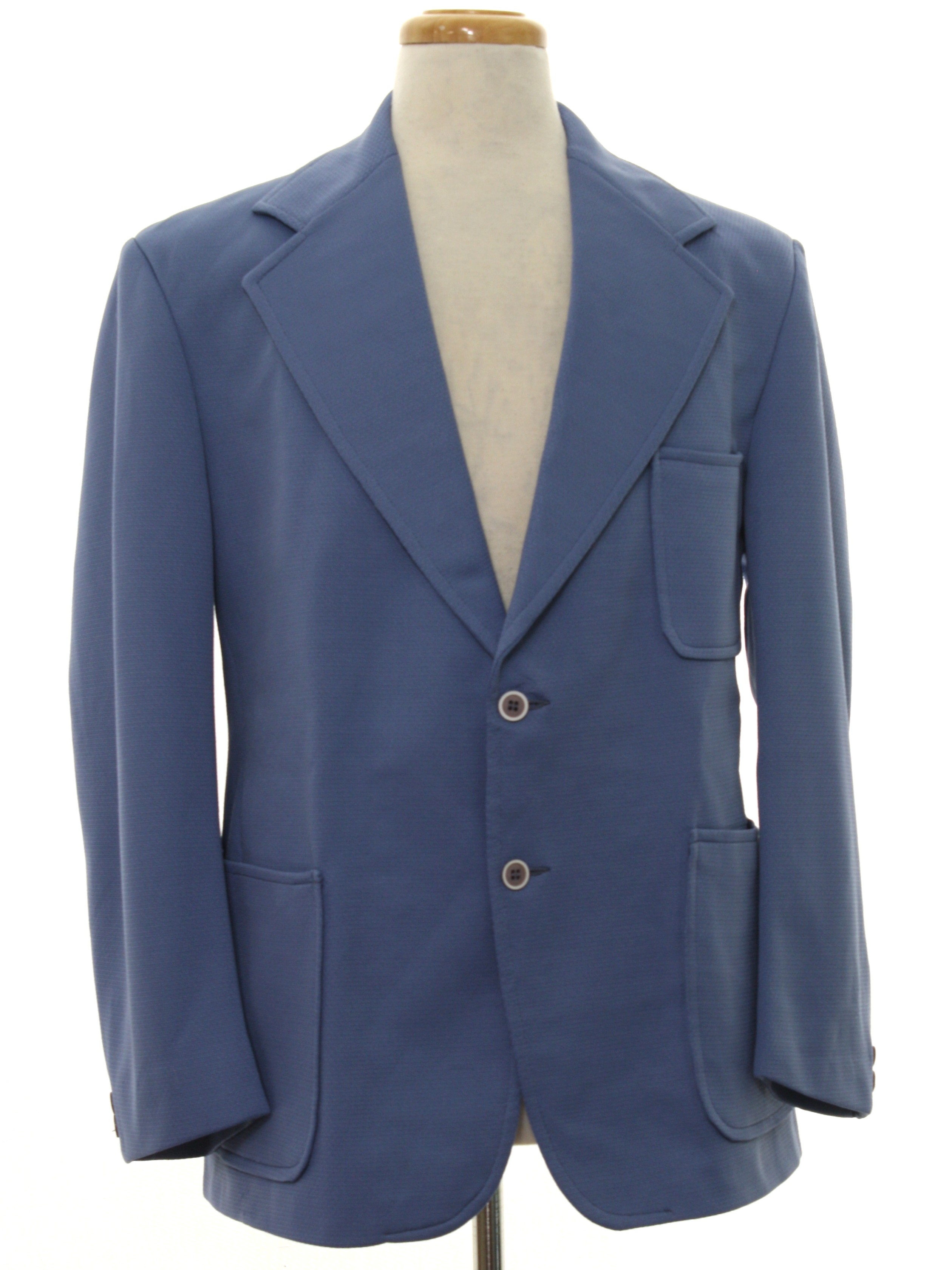 1970's Jacket (John Blair): 70s -John Blair- Mens powder blue ...